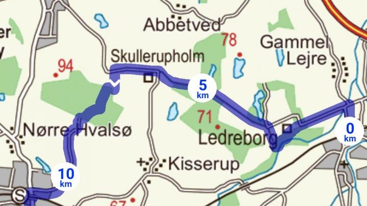 Vandretur fra Lejre Station til Jerndalshytten